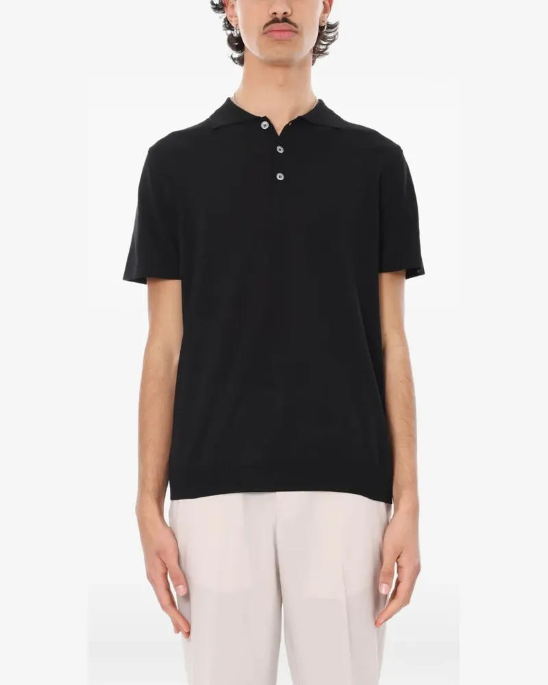 Daniele Fiesoli Poloshirt mit kurzen Ärmeln - Schwarz Schwarz