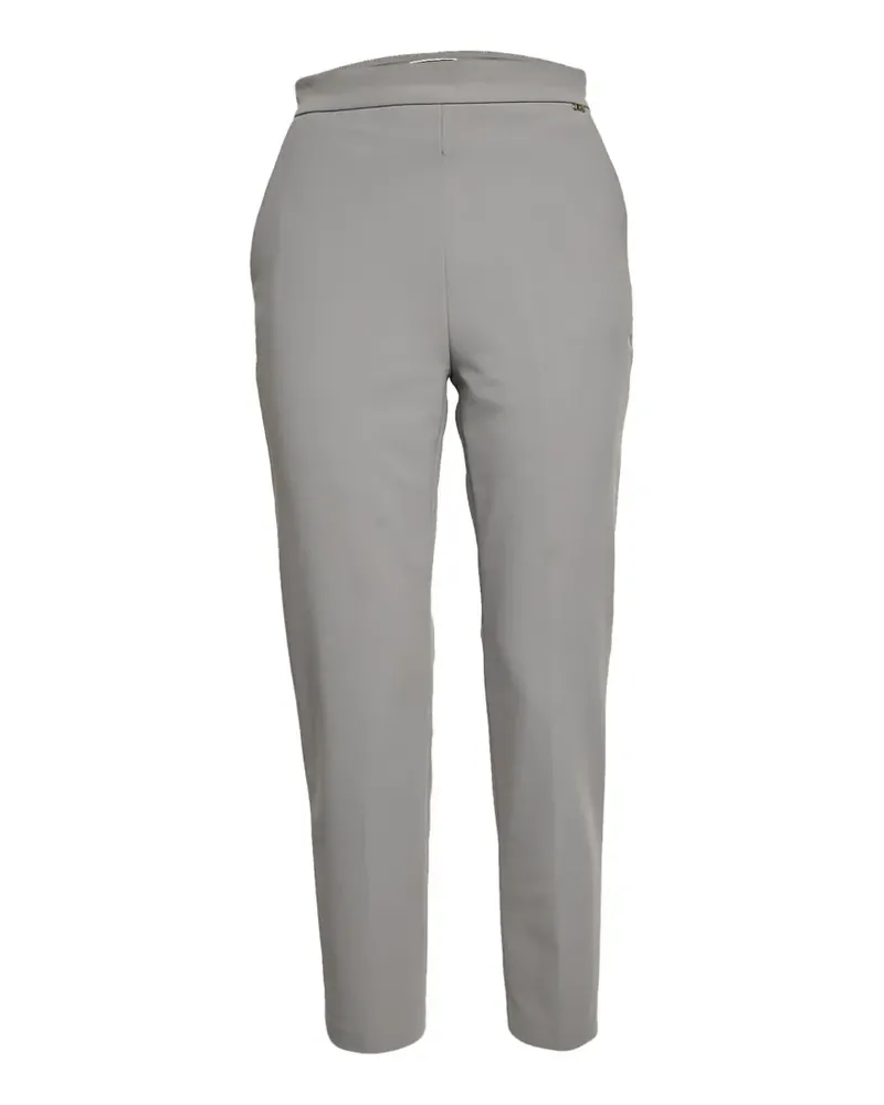 Elisabetta Franchi crepe straight-fit trousers - Grau Grau