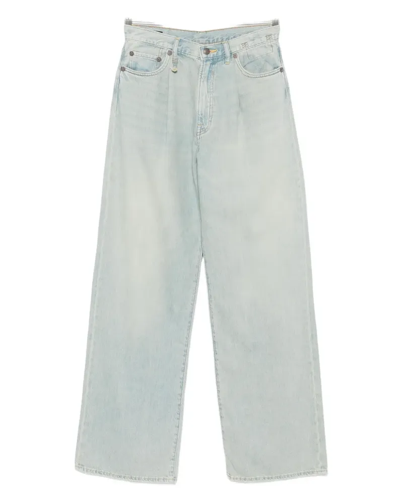 R13 Damon Jeans mit Falten - Blau Blau