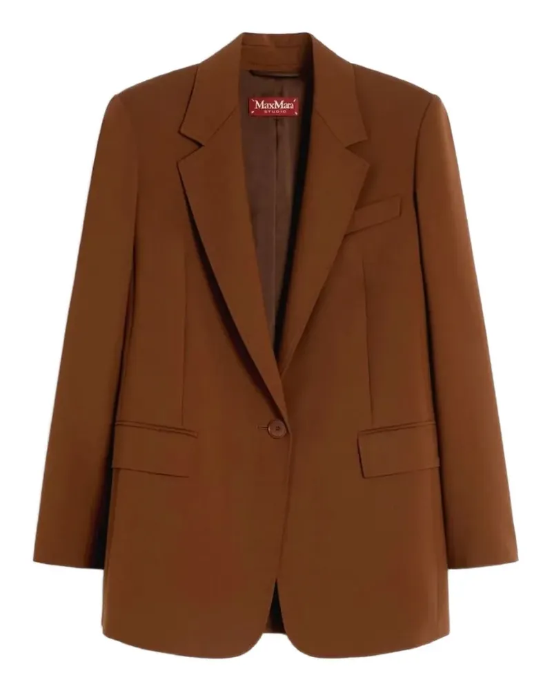 Max Mara MSTBALCO single-breasted blazer - Braun Braun
