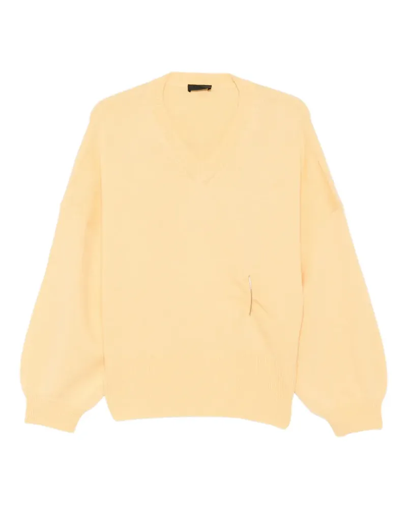 Liu Jo Pullover mit V-Ausschnitt - Gelb Gelb