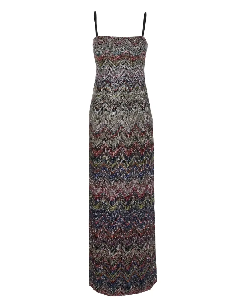 Missoni Ärmelloses Kleid mit Zickzackmotiv - Blau Blau