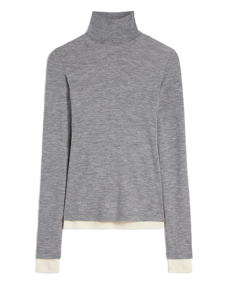 Jil Sander T-Shirt im Layering-Look - Grau Grau