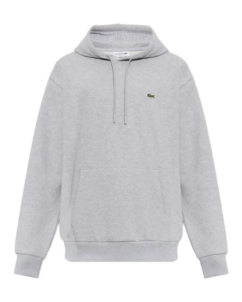 Lacoste logo-patch hoodie - Grau Grau