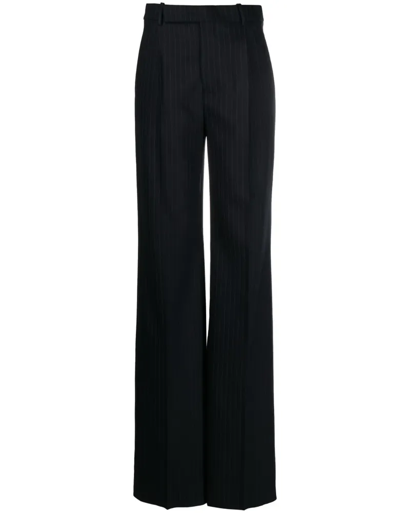 Saint Laurent Hose mit Nadelstreifen - Blau Blau
