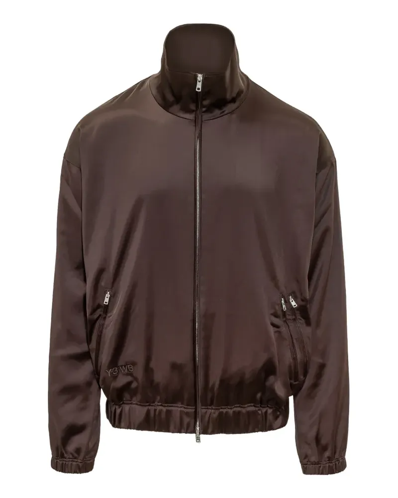 Y-3 high-neck bomber jacket - Braun Braun