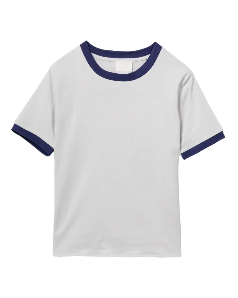 A.P.C. T-Shirt mit Kontrastdetails - Weiß Weiß