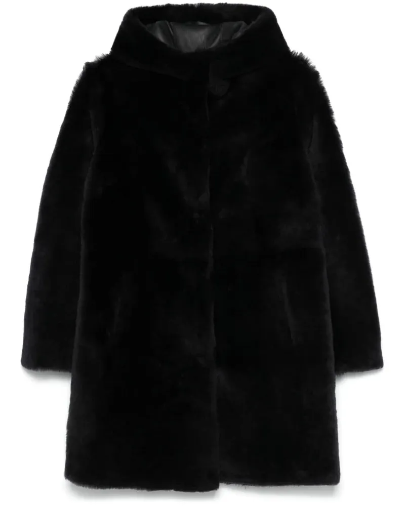 Arma Sama Mantel aus Shearling - Schwarz Schwarz