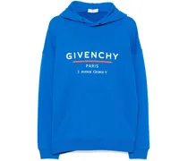 Hoodie mit Logo-Print - Blau