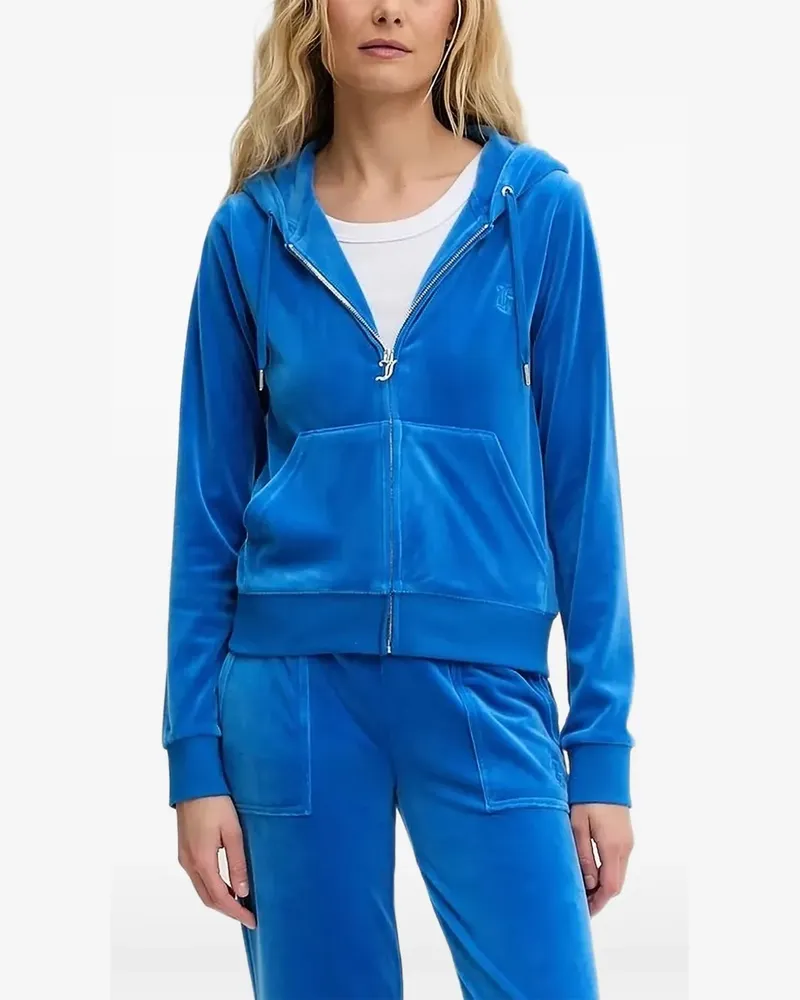 Juicy Couture Kapuzenjacke mit Logo-Stickerei - Blau Blau