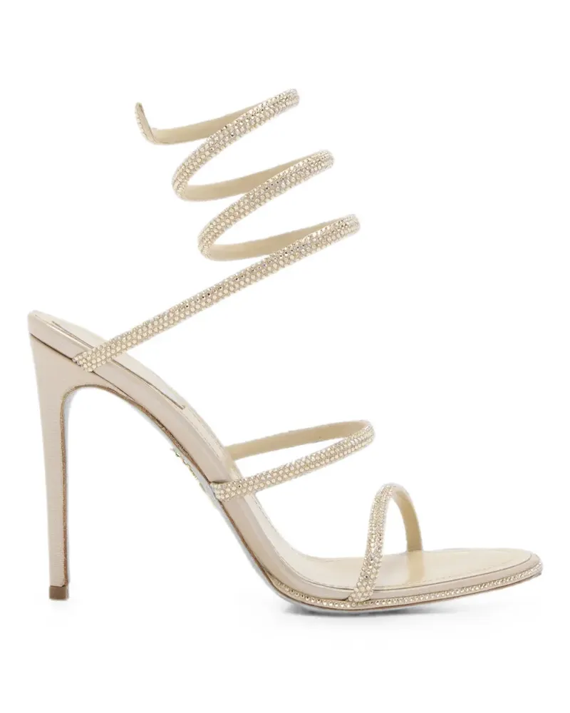 René Caovilla Cleo Sandalen 105mm - Nude Nude
