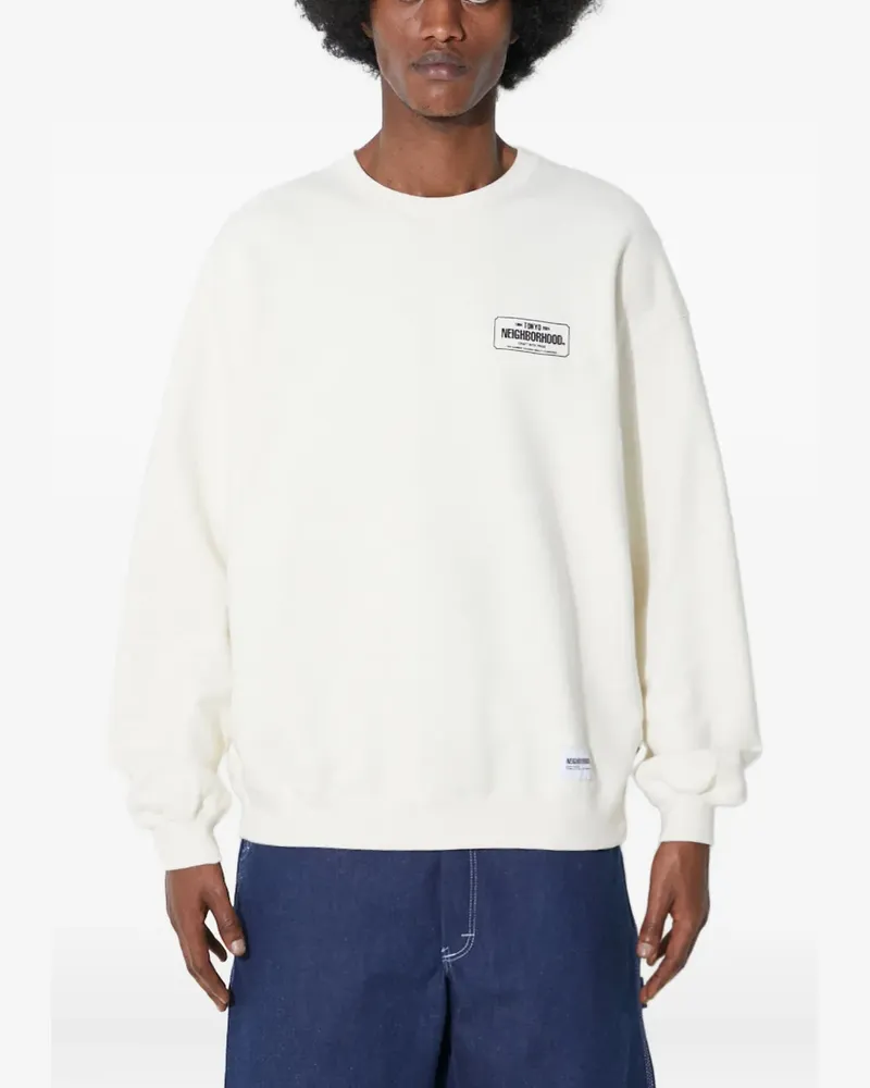 Neighborhood Sweatshirt mit Logo - Weiß Weiß