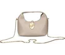 Handtasche mit Kettenriemen - Nude