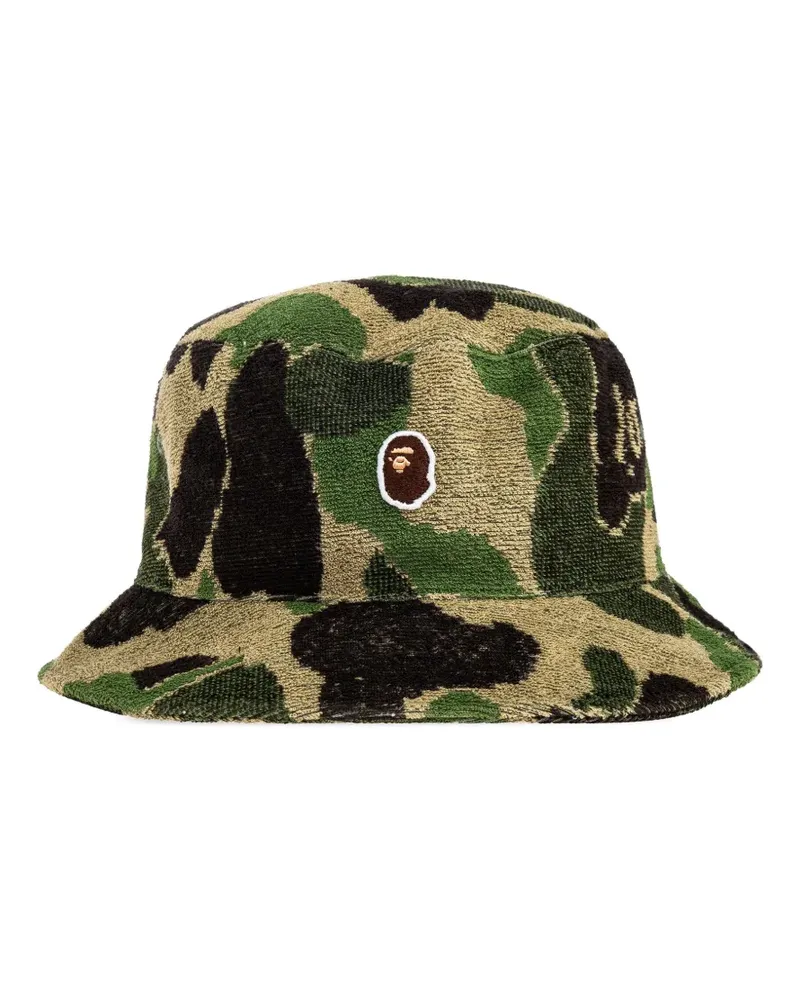 BAPE Ape Head Camouflage-Fischerhut - Grün Grün