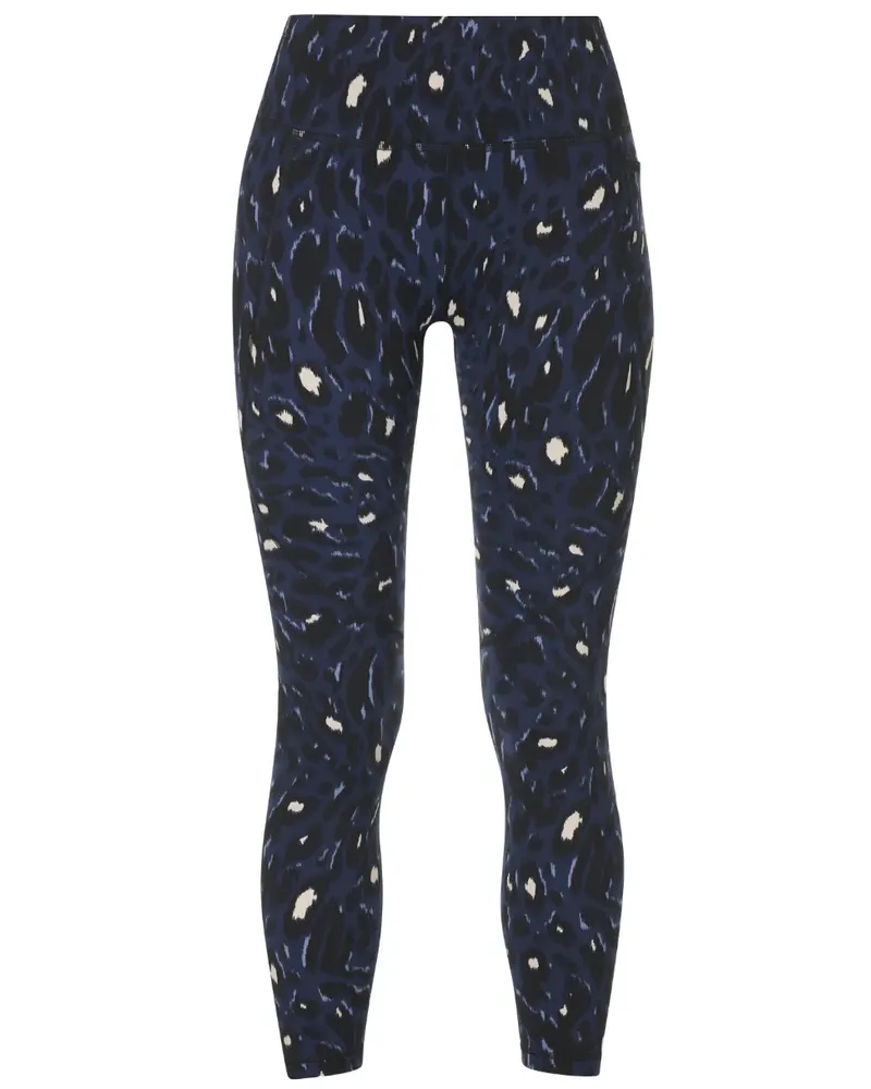 Sweaty Betty Power Leggings mit Leopardenprint - Blau Blau