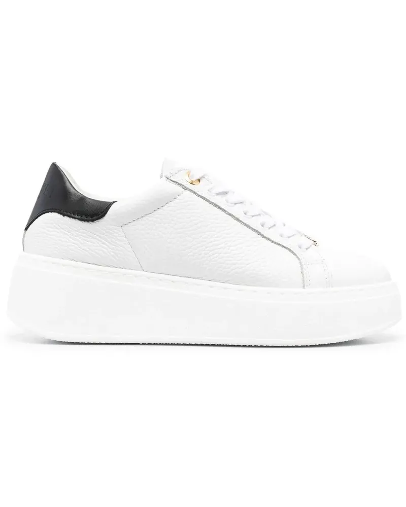 Twin-Set Sneakers mit Kontrastferse - Weiß Weiß