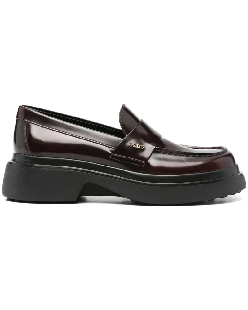 TOD'S Loafer mit Plateau - Rot Rot