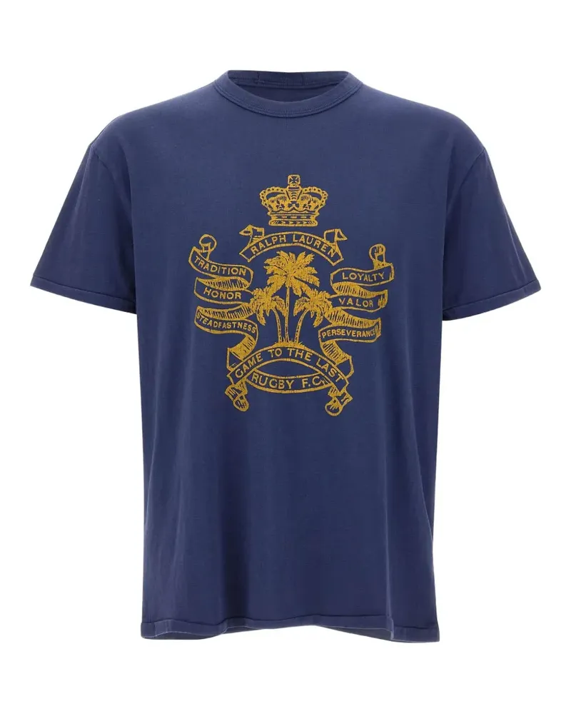 Ralph Lauren graphic-print T-shirt - Blau Blau