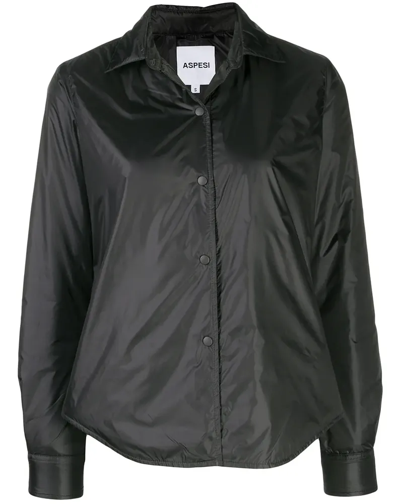 ASPESI Leichte Hemdjacke - Schwarz Schwarz
