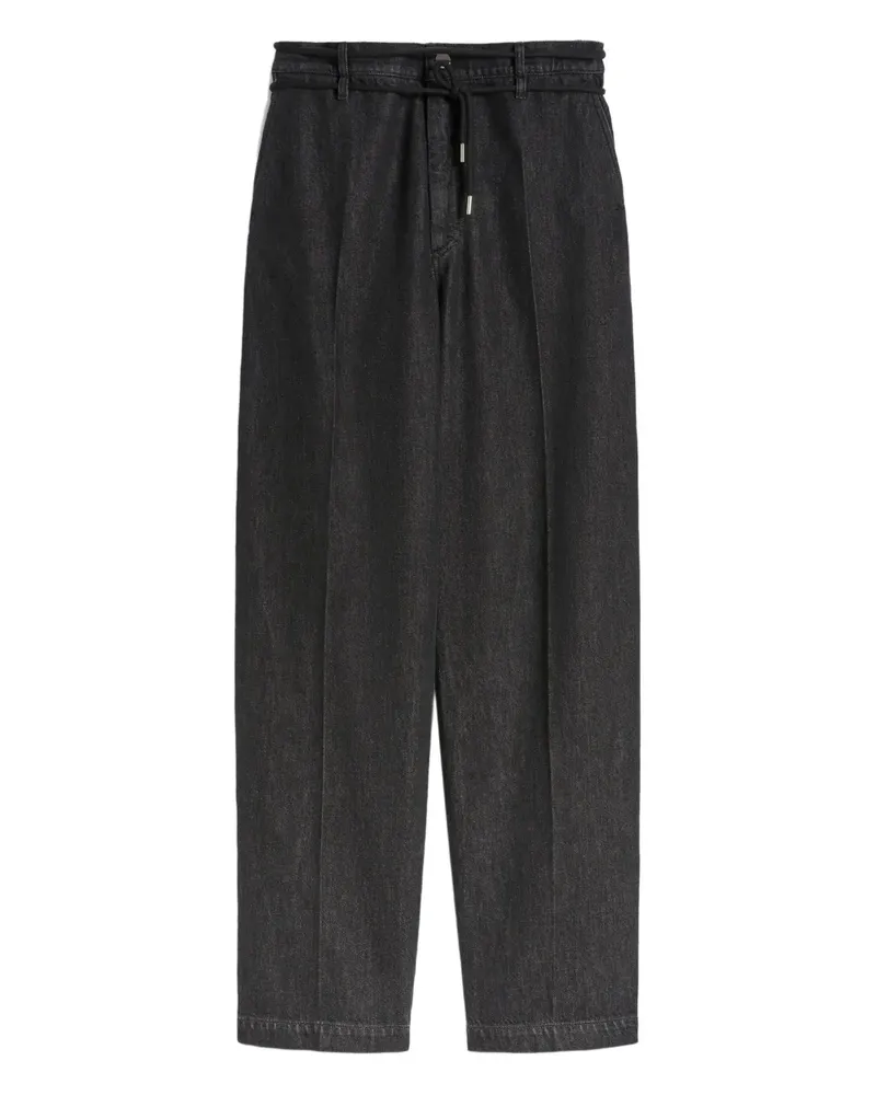 SPORTMAX Capsule Jeans mit Kordelzug - Schwarz Schwarz