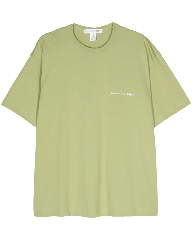 Comme des Garçons T-Shirt mit Logo-Print - Grün Grün