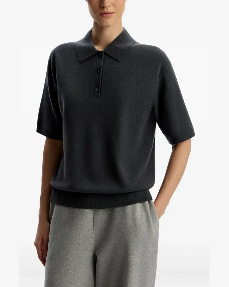 12 STOREEZ Kurzärmeliges Poloshirt - Grau Grau