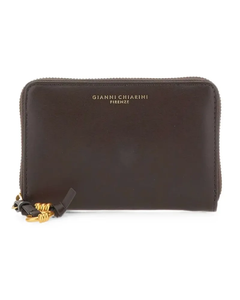 Gianni Chiarini logo-print leather wallet - Braun Braun