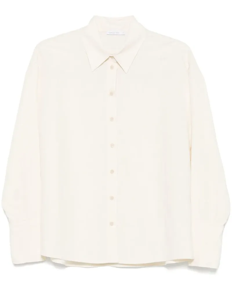 Patrizia Pepe Hemd mit Logo-Patch - Nude Nude
