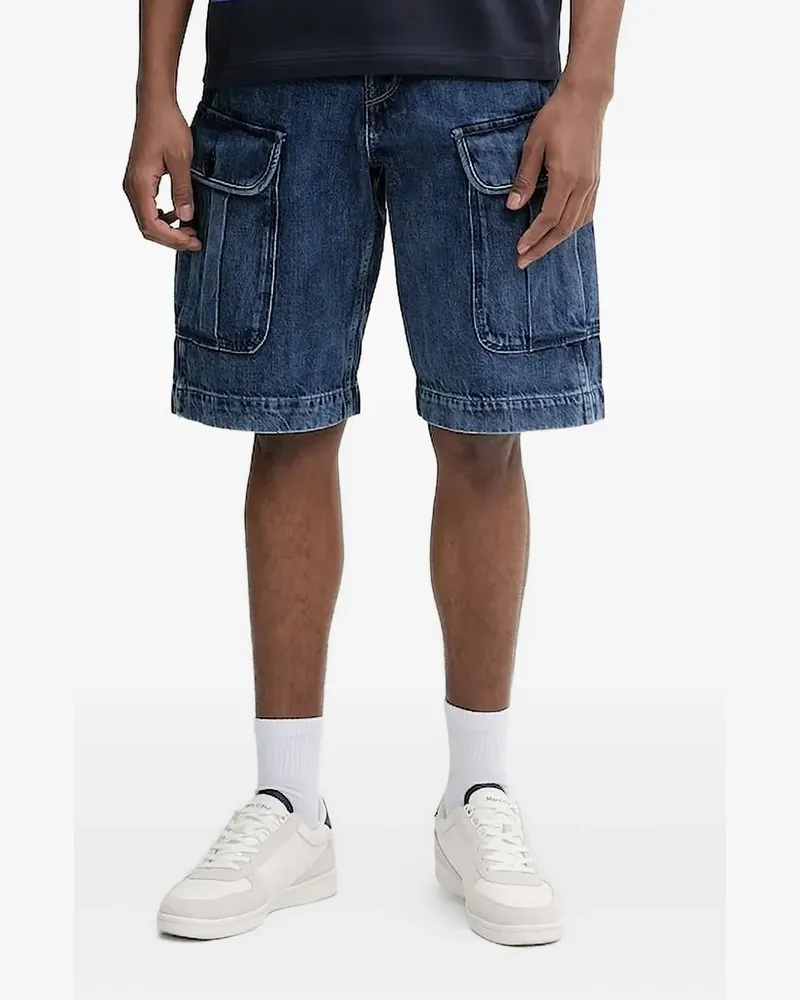 G-STAR RAW Jeans-Shorts mit aufgesetzten Taschen - Blau Blau