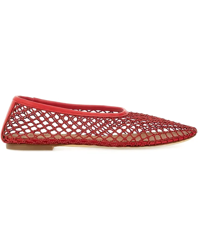 STAUD Sandalen mit Cut-Outs - Rot Rot