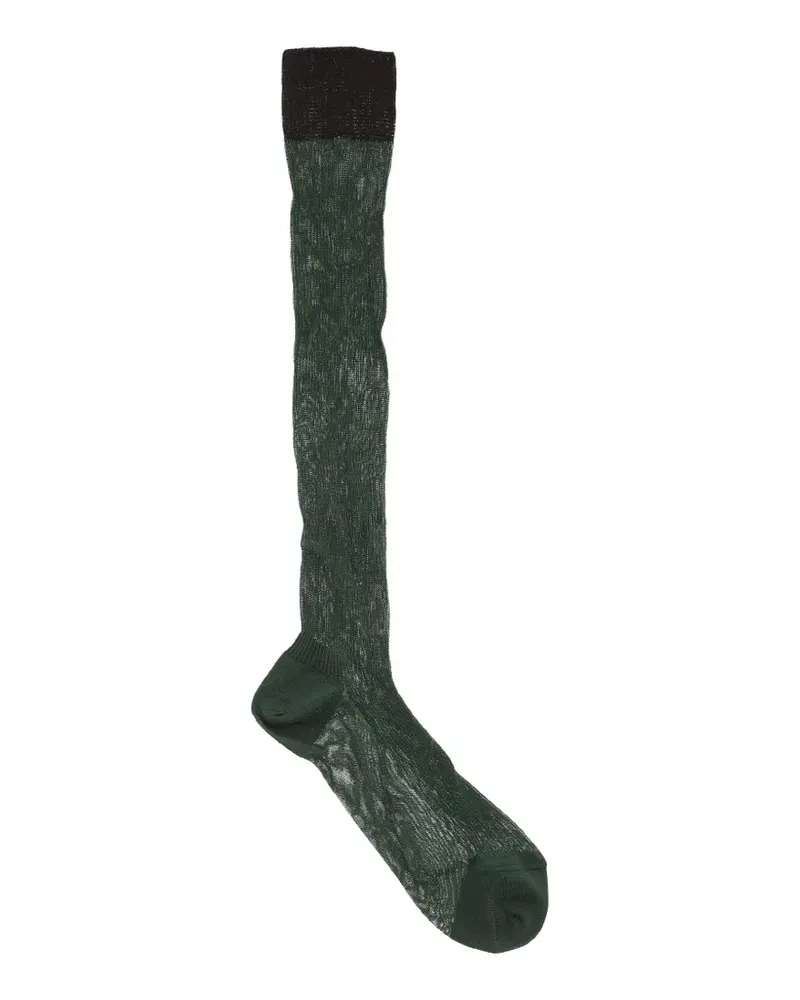 Dsquared2 ribbed contrast-trim socks - Grün Grün