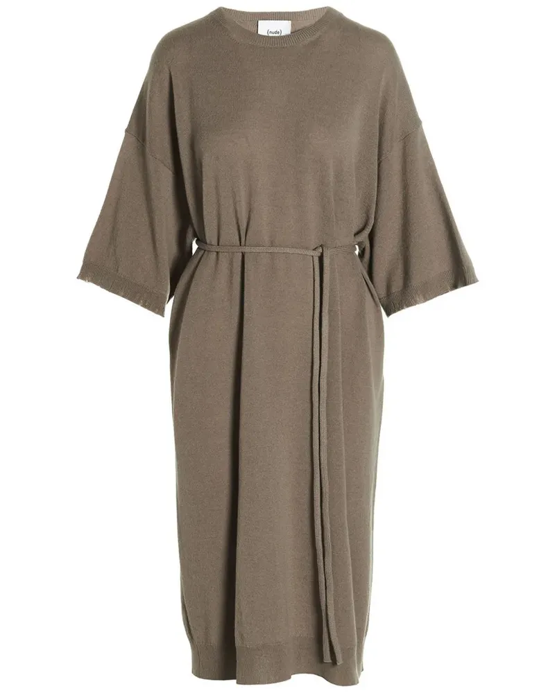 NUDE Langes Strickkleid Nude