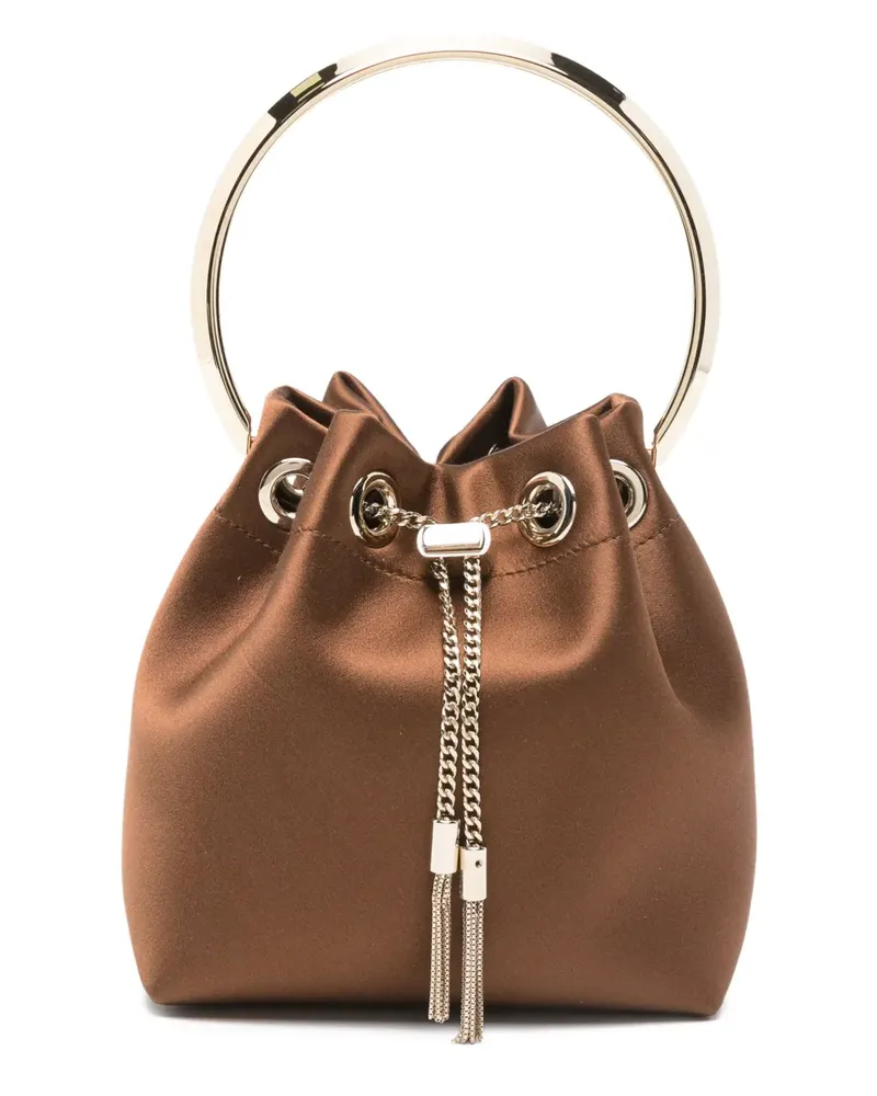 Jimmy Choo Bon Bon Mini-Tasche mit Quaste - Braun Braun