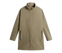 Mantel im Layering-Look - Nude