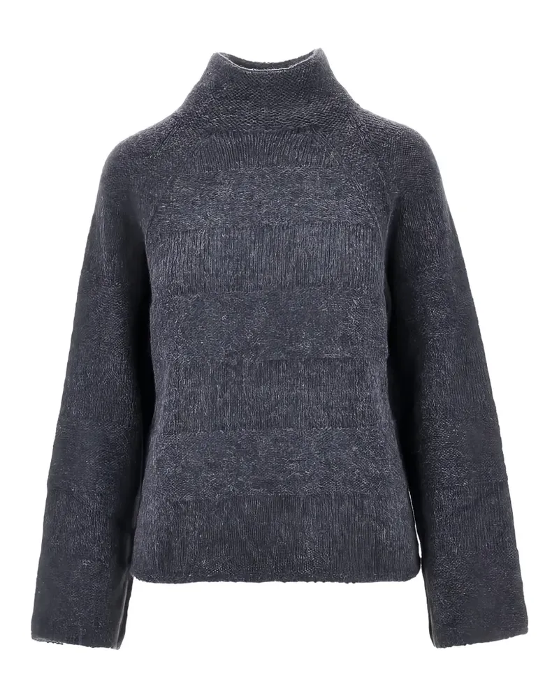 Emporio Armani raglan-sleeve high-neck sweater - Grau Grau