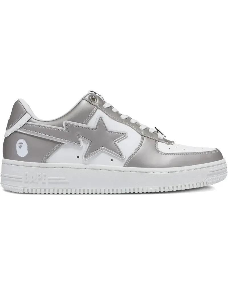 BAPE Bape Sta #4 logo sneakers - Silber Silber