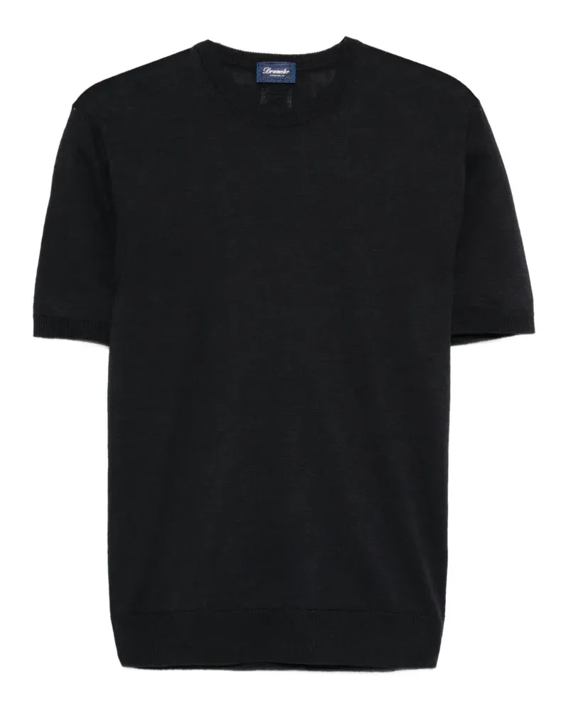 Drumohr  Klassisches T-Shirt - Schwarz Schwarz
