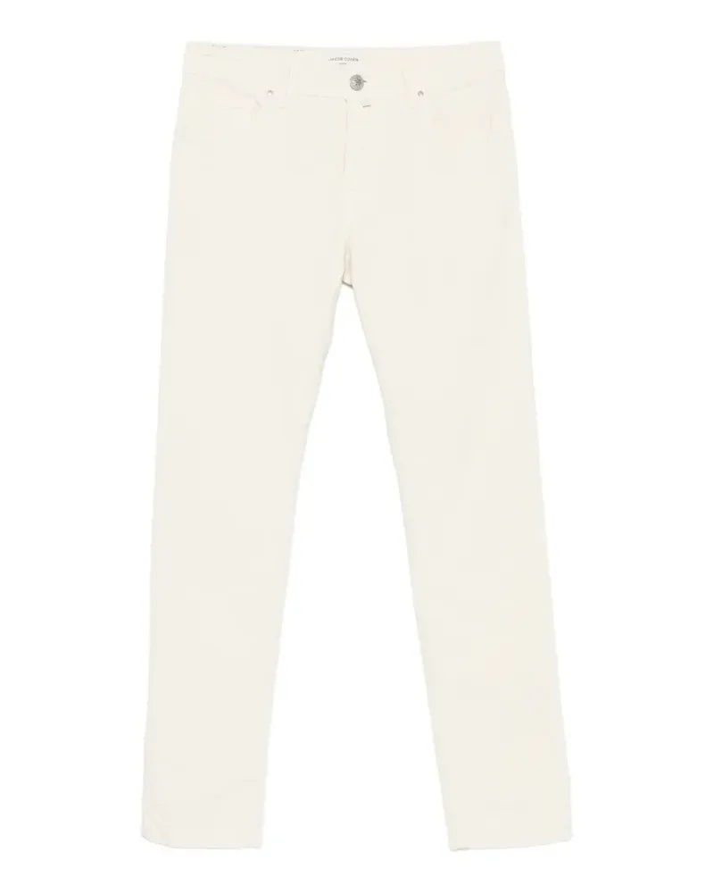 Jacob Cohën Gerade Bard Hose mit Logo-Patch - Nude Nude