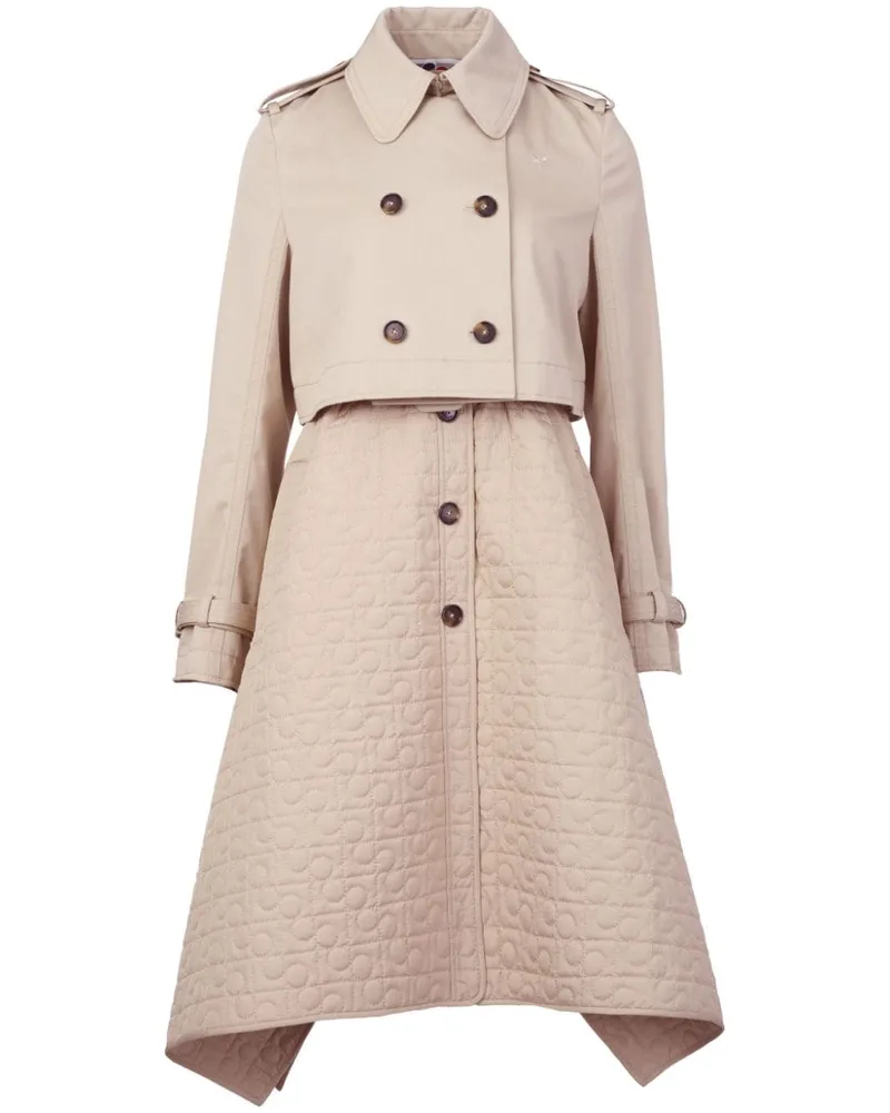 Ports 1961 Cropped-Trenchcoat - Nude Nude