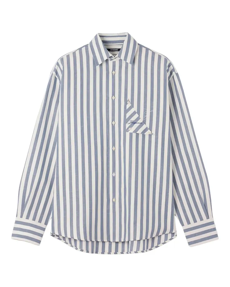 Jacquemus The Voilier striped jacquard shirt - Blau Blau