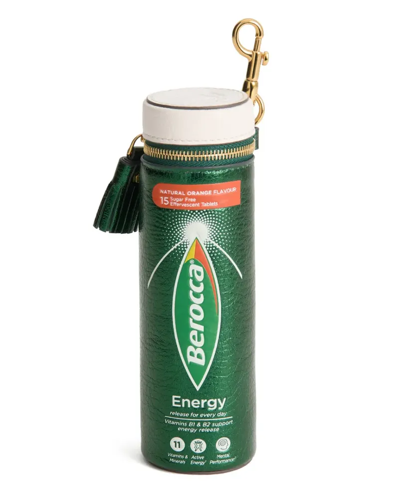 Anya Hindmarch Berocca Portemonnaie mit Quaste - Grün Grün