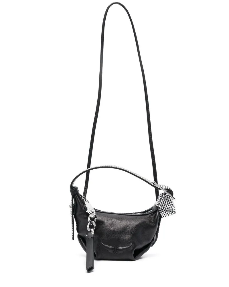 Zadig & Voltaire Le Cecilia Mini-Tasche mit Kristallen - Schwarz Schwarz