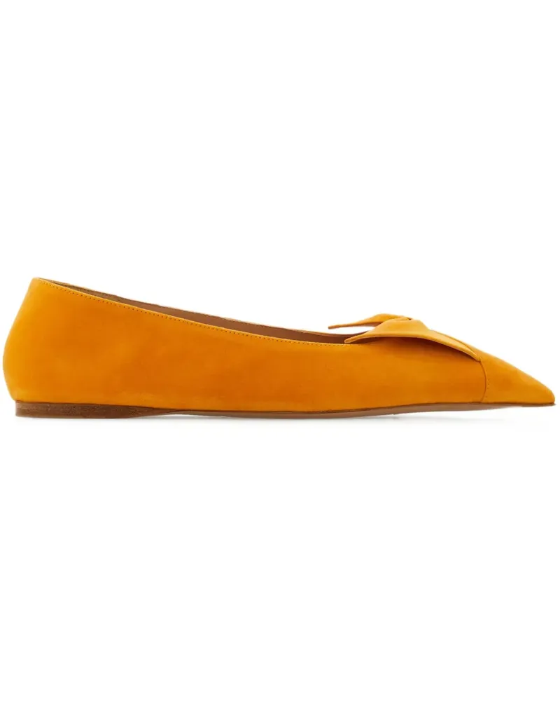 Ferragamo Ballerinas mit spitzer Kappe - Gelb Gelb