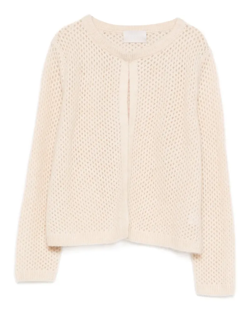 hemisphere Cardigan mit Lochstrickmuster - Nude Nude