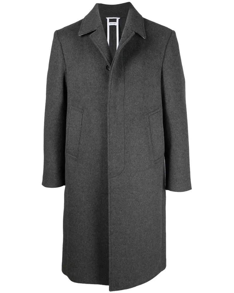 Thom Browne Einreihiger Mantel - Grau Grau