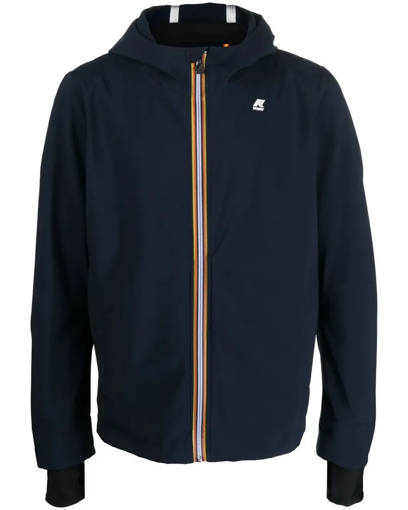 K-Way Jack Bonded Kapuzenjacke - Blau Blau