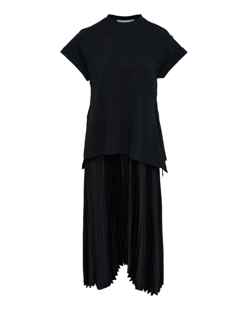 3.1 phillip lim T-Shirtkleid im Layering-Look - Schwarz Schwarz