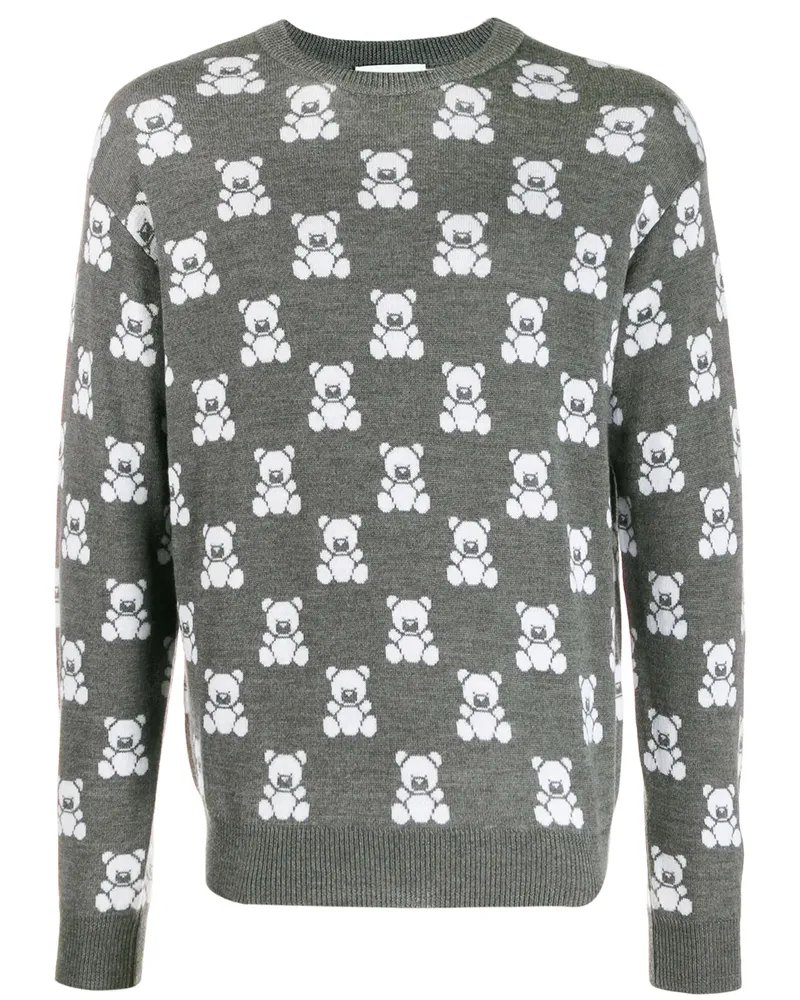 Moschino Pullover mit Teddy - Grau Grau