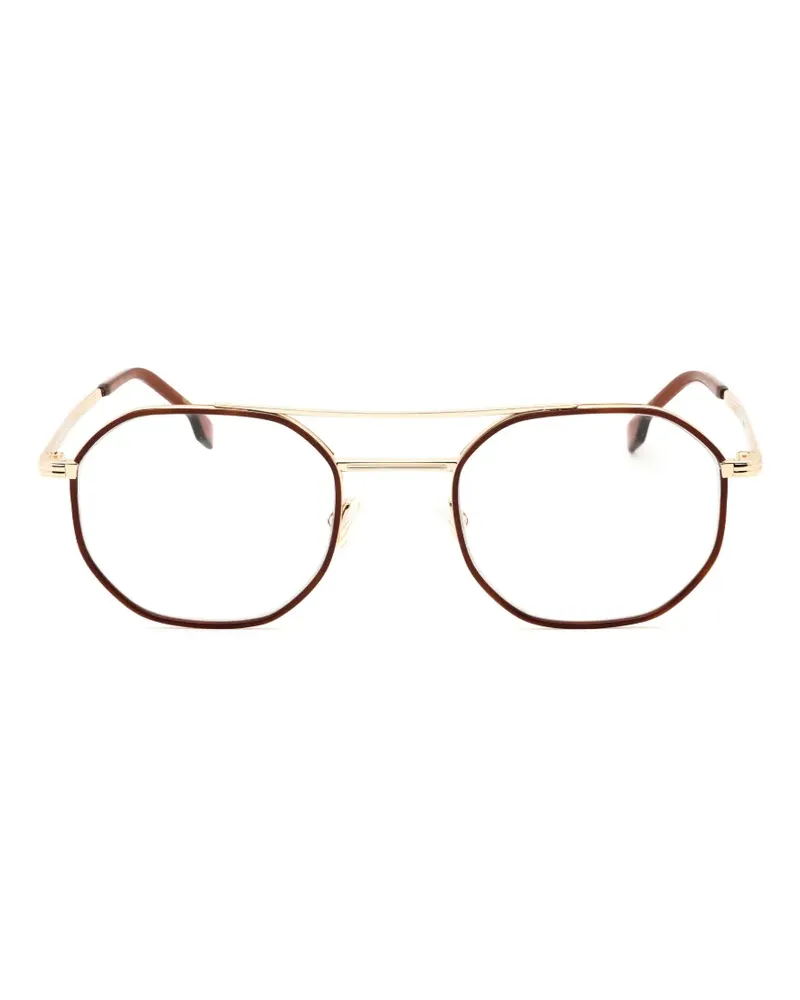 HUGO BOSS Brille mit geometrischem Gestell - Braun Braun