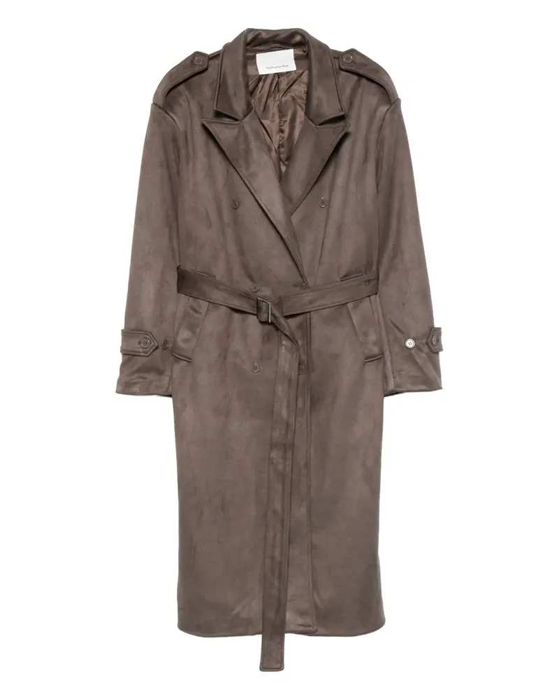FRANKIE Shop Pembroke Trenchcoat mit Gürtel - Grau Grau